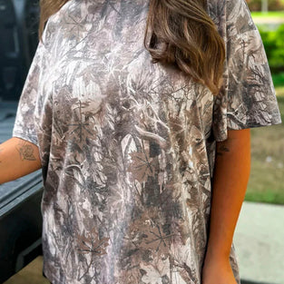 Camouflage Drop Shoulder Tee