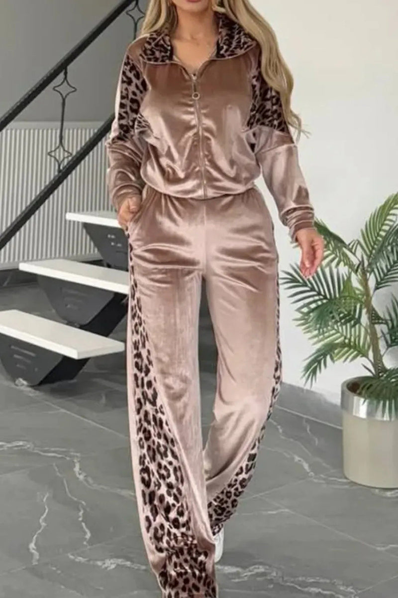 Leopard Print Activewear Set
