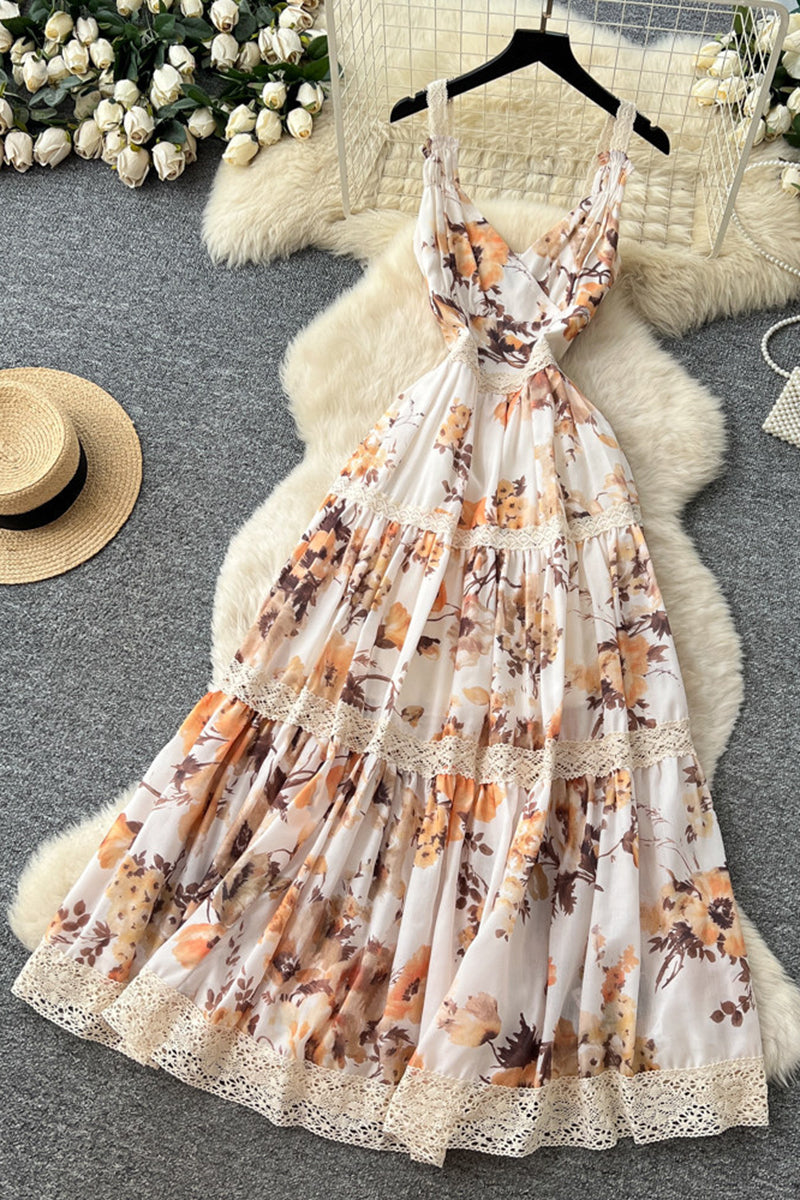 Floral Sleeveless Maxi Dress