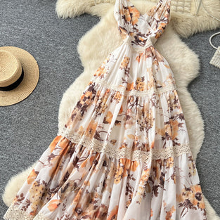 Floral Sleeveless Maxi Dress