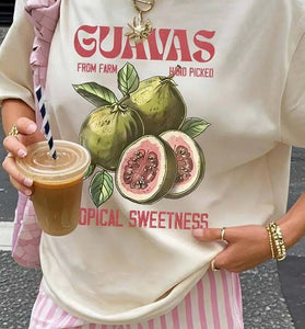 Tropical Fruit Graphic T-Shirt