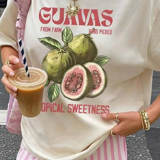 Tropical Fruit Graphic T-Shirt
