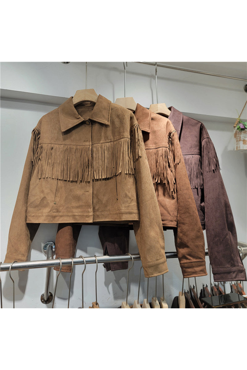 Fringe Detail Western Jacket