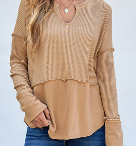 Relaxed Fit V-Neck Sweatshirt