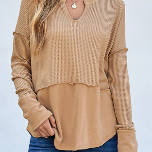 Relaxed Fit V-Neck Sweatshirt