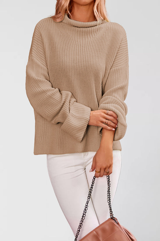 Flared Sleeve Pullover Knit Top