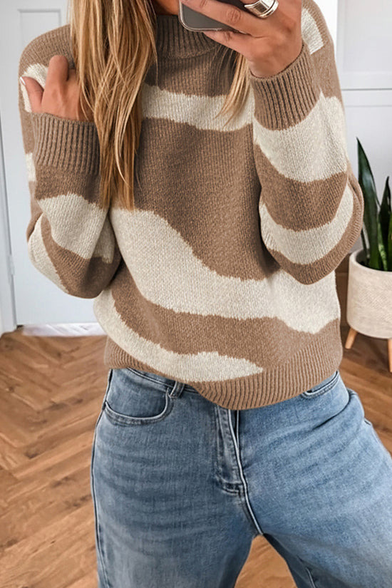 Striped Crew Neck Sweater