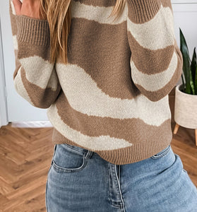 Striped Crew Neck Sweater