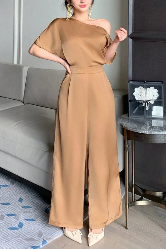 Off-Shoulder Elegant Jumpsuit