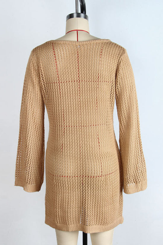 Open-Knit Ring Accent Cover-Up