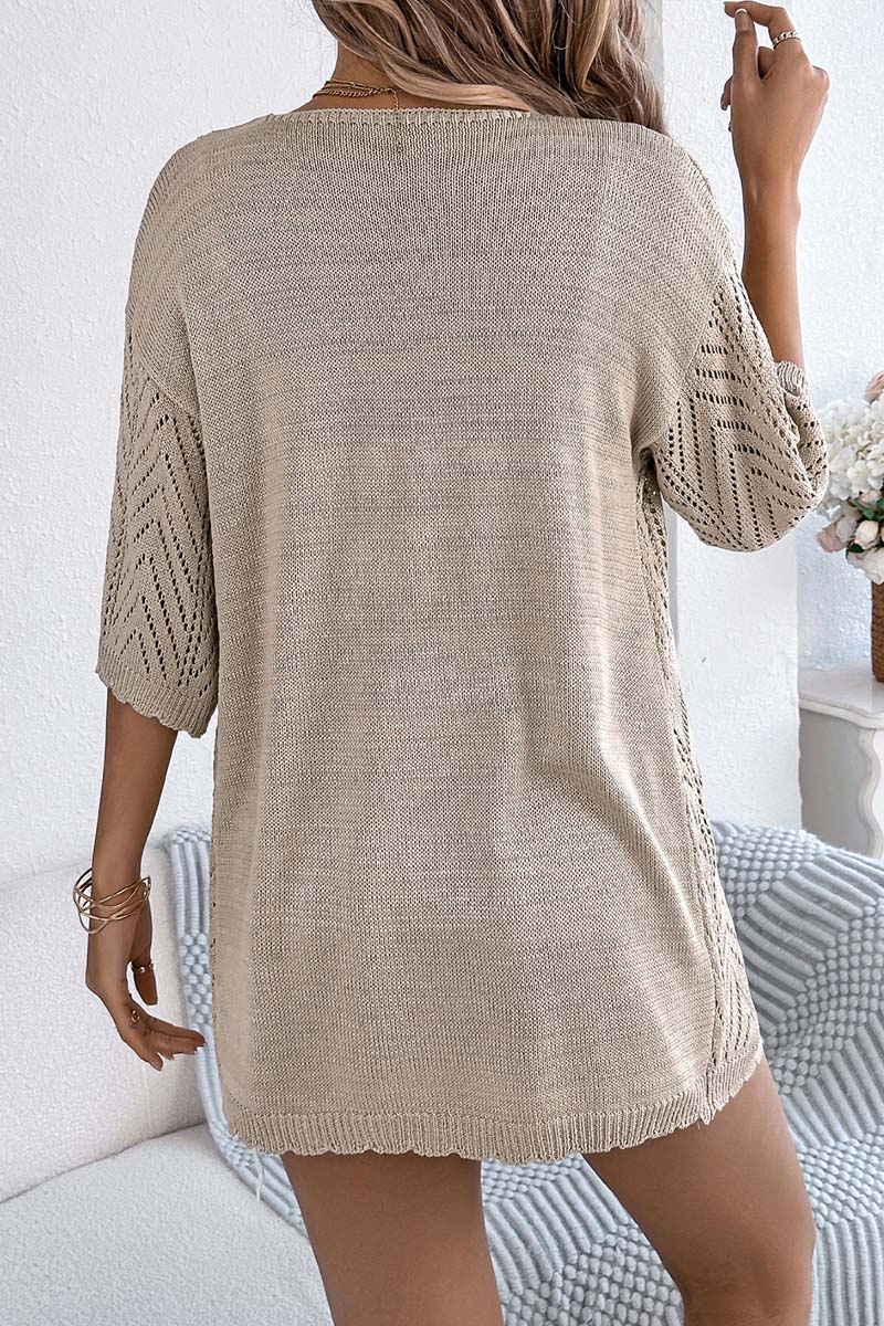 Elegant Open-Front Knit Cardigan