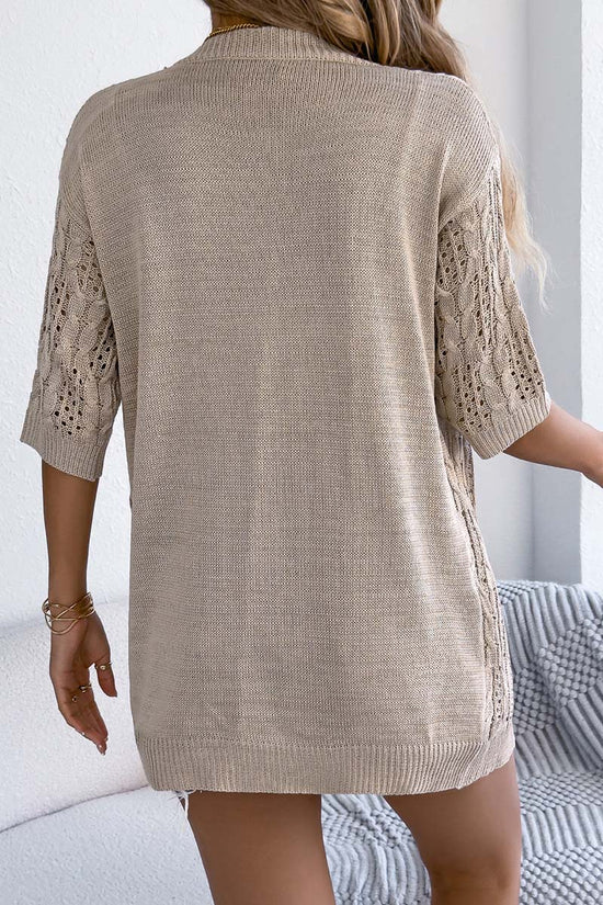 Chic Open-Knit Cardigan
