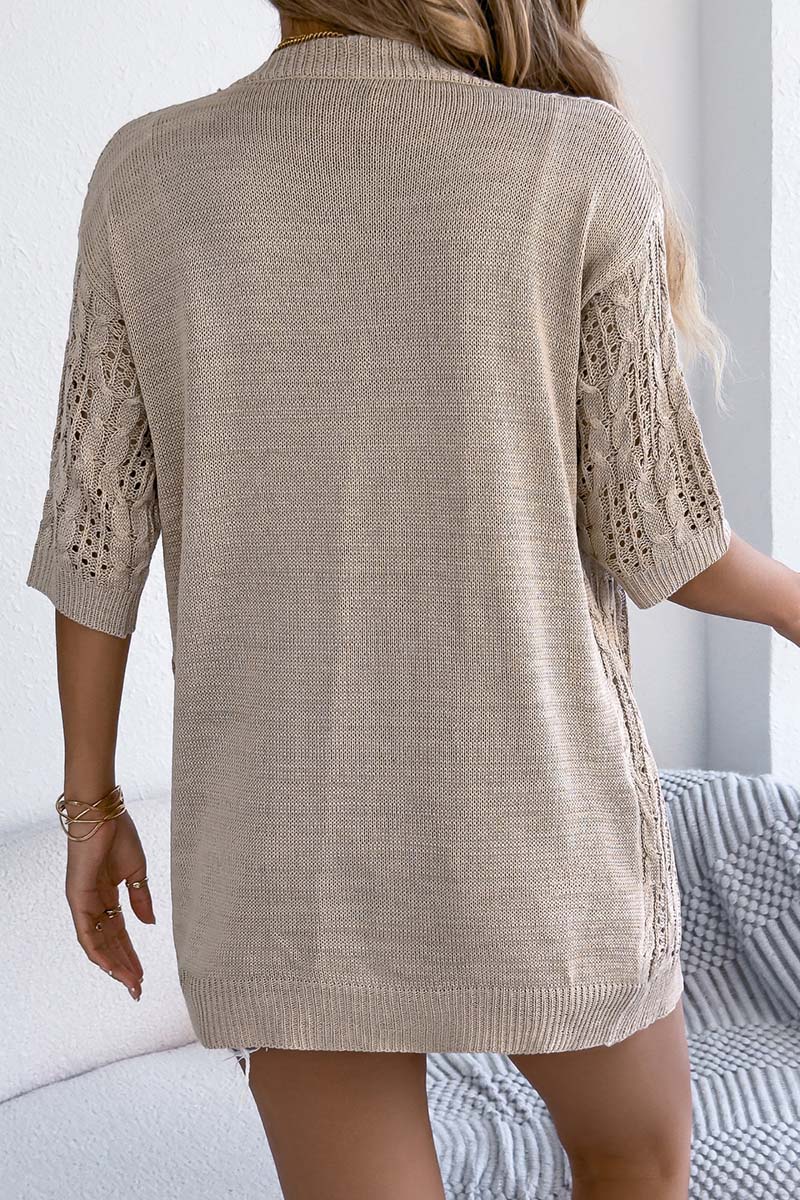 Chic Open-Knit Cardigan