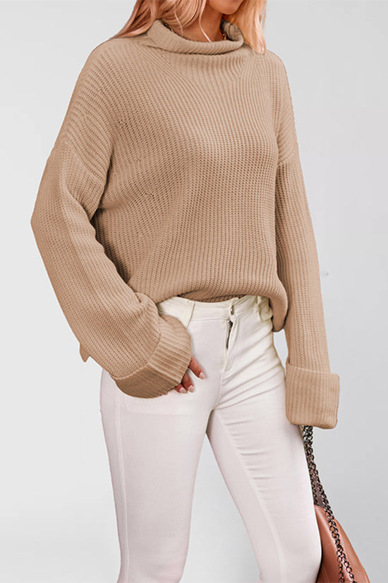 Flared Sleeve Pullover Knit Top
