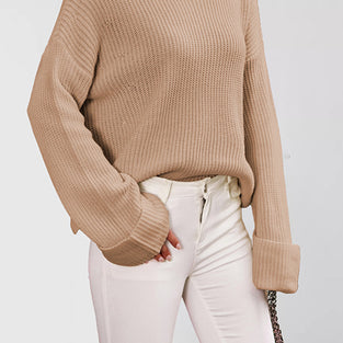 Flared Sleeve Pullover Knit Top
