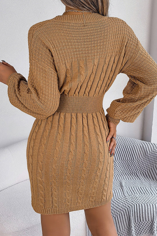 Cut-Out Knit Bodycon Dress