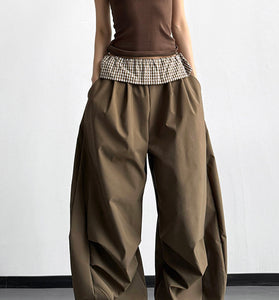 Wide-Leg Casual Pants