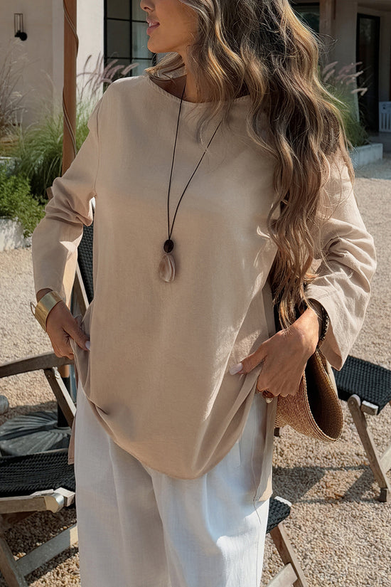 Elegant Bell Sleeve Casual Top