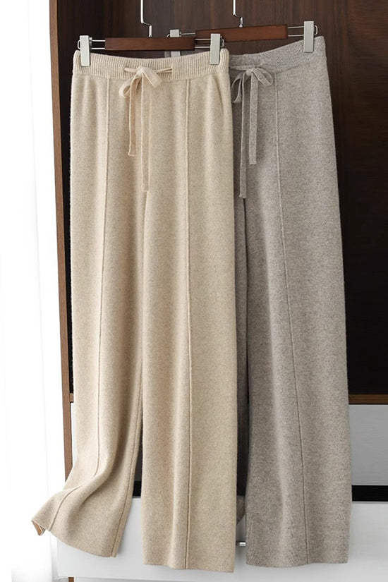 Relaxed Fit Wide-Leg Casual Pants