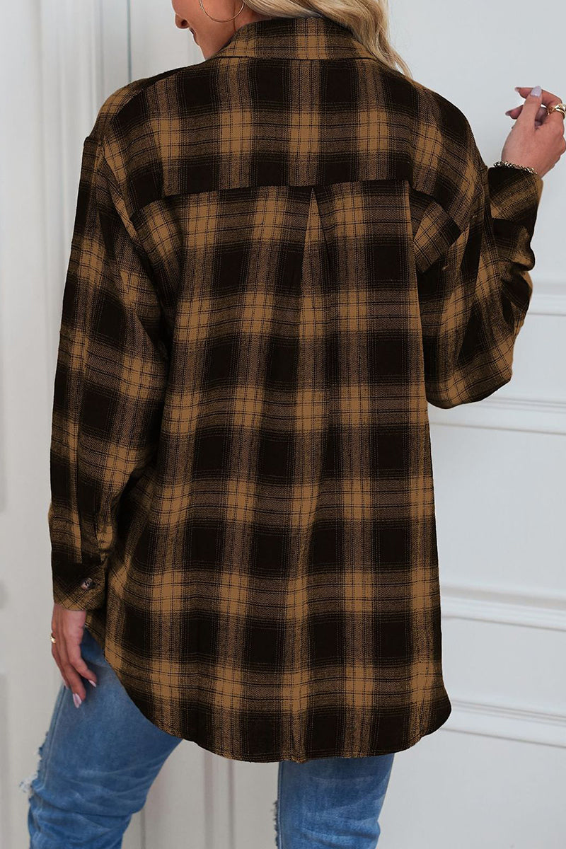 Casual Plaid Long Sleeve Shirt