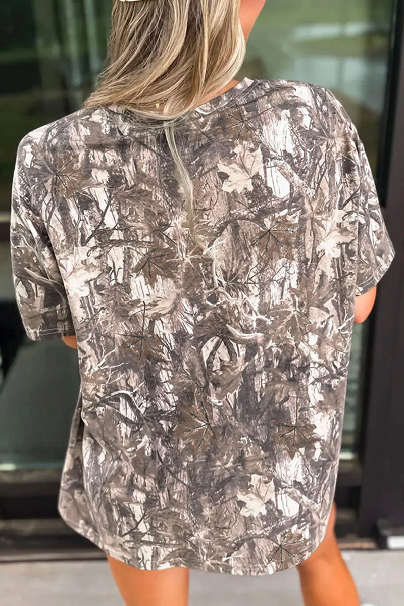 Camouflage Drop Shoulder Tee