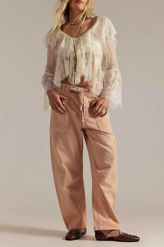 Edgy Straight-Leg Denim Jeans