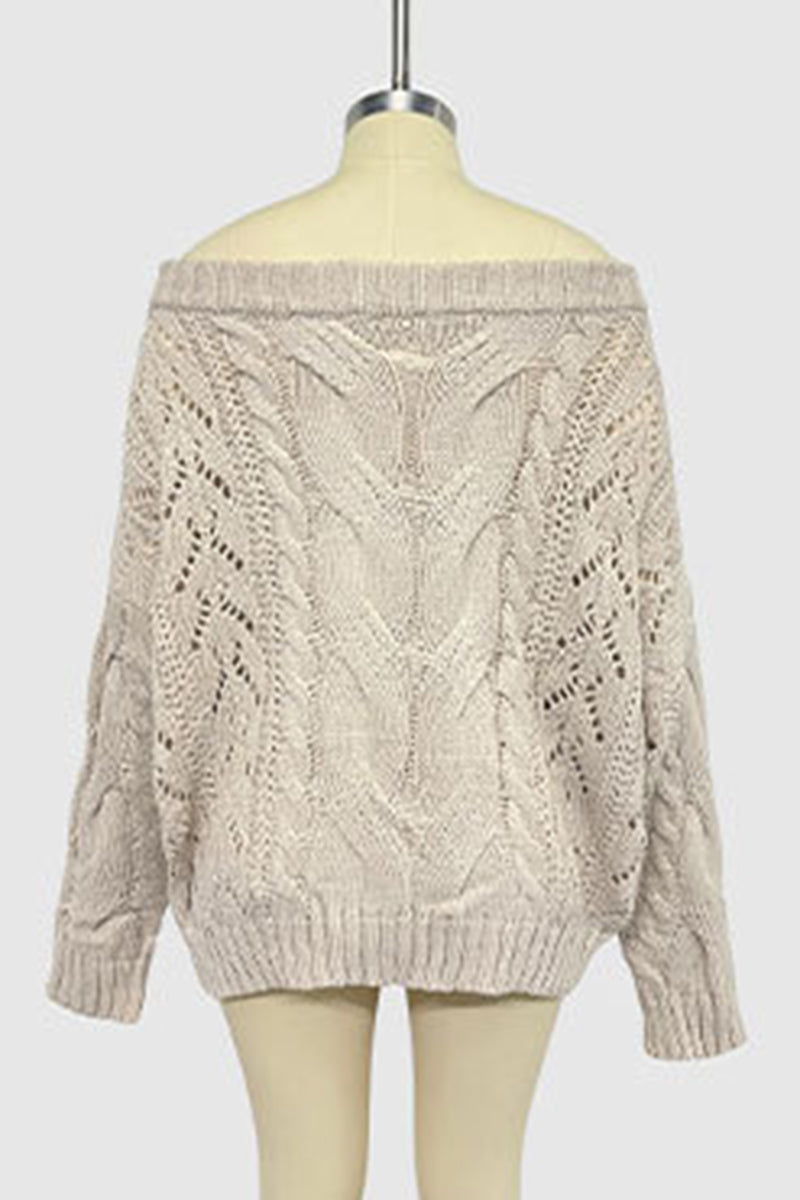 Off-Shoulder Oversized Knit Sweater