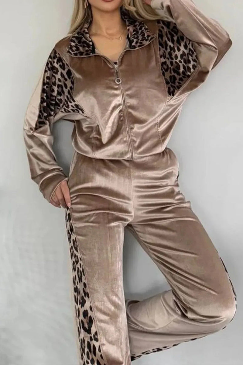 Leopard Print Activewear Set