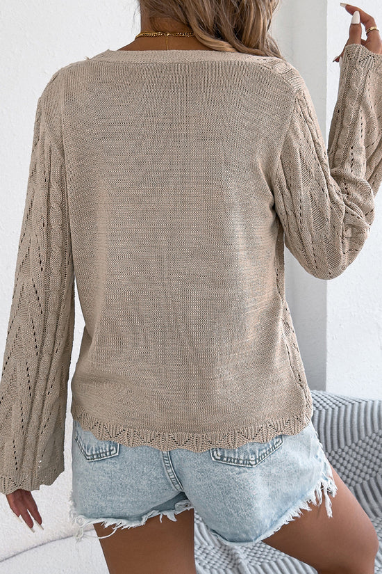 Elegant Tie-Front Open Cardigan