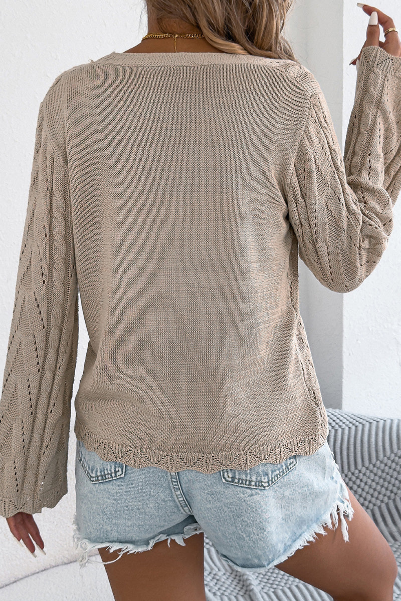 Elegant Tie-Front Open Cardigan