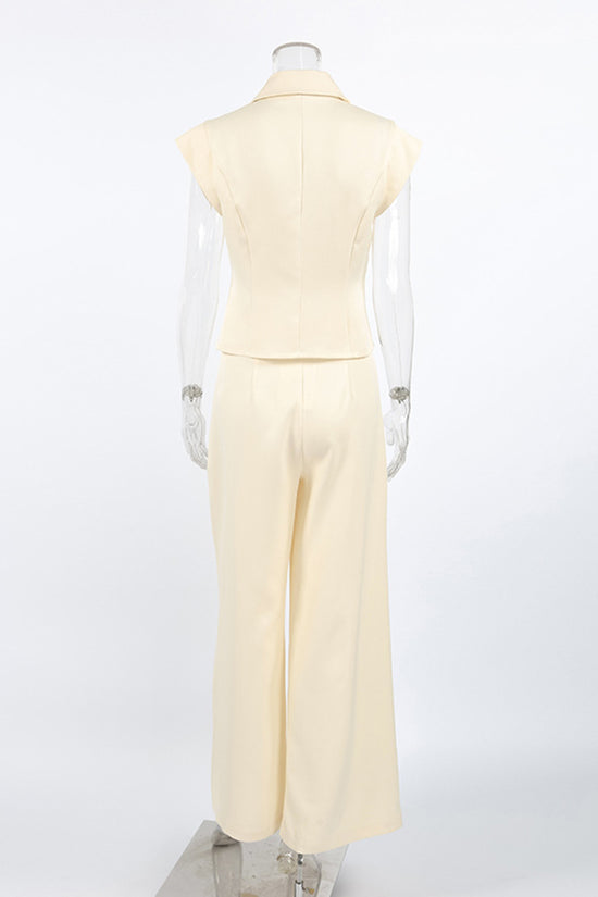 Chic Wide-Leg Suit Set