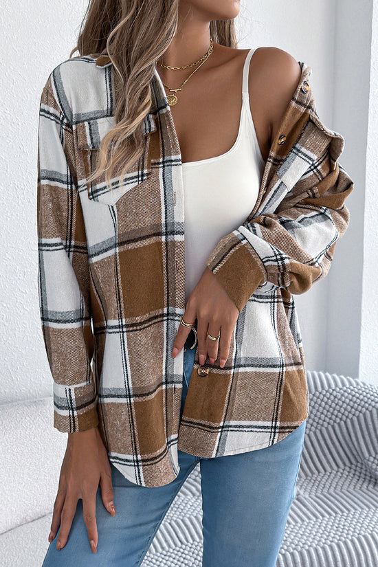 Checkered Button-Up Shacket