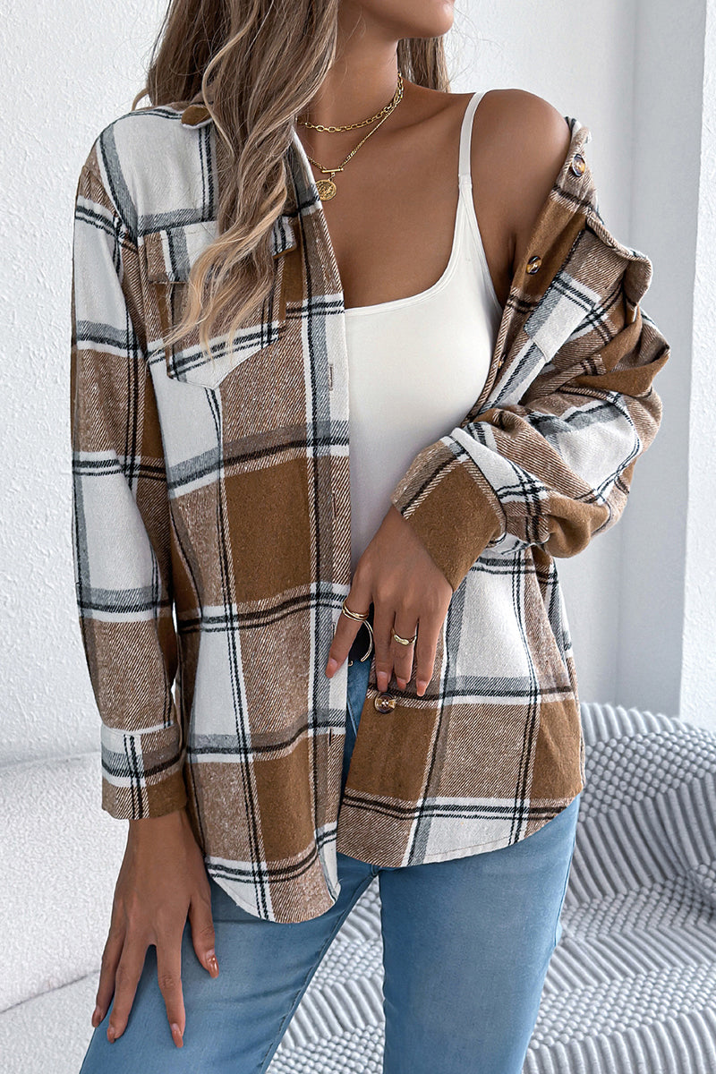 Checkered Button-Up Shacket