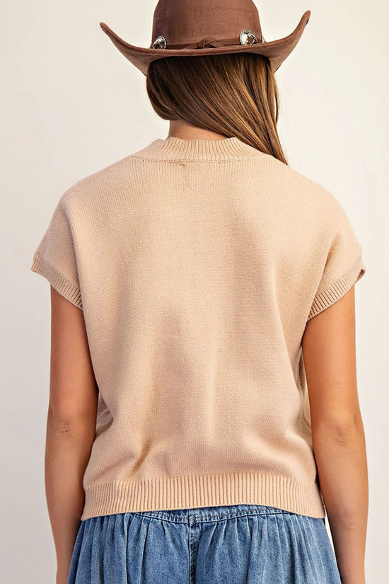 Horseshoe Pattern Sweater Vest