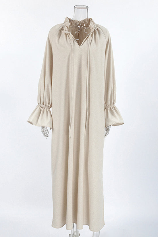 Elegant Long Sleeve Midi Dress
