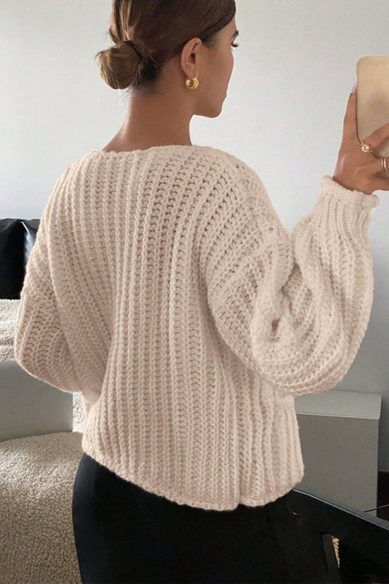 Knit Button-Up Cardigan