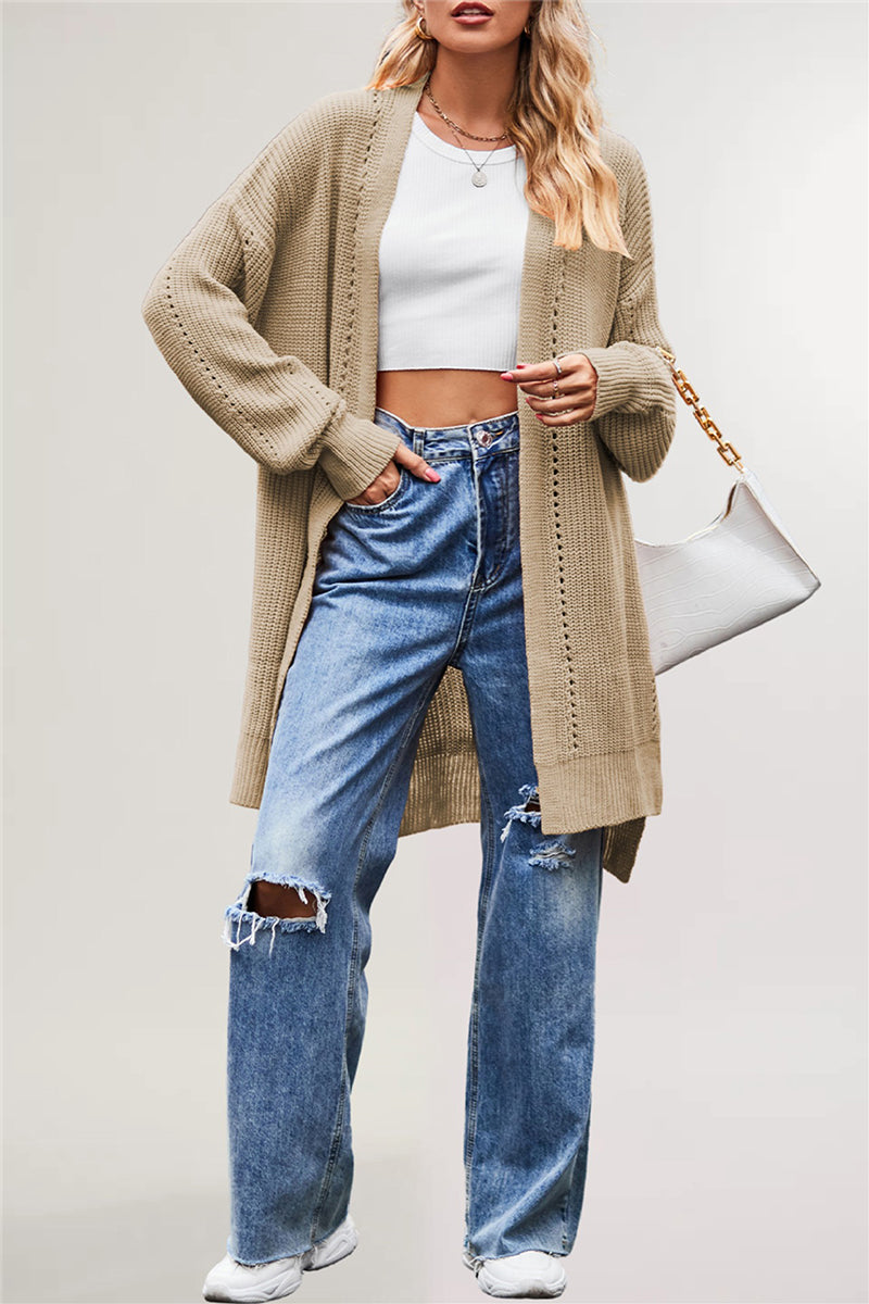 Cozy Longline Cardigan with Open Front