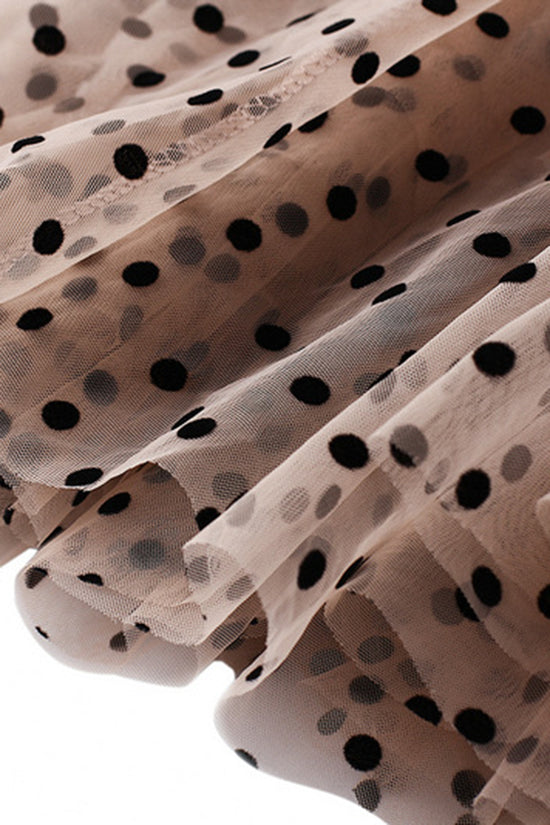 Polka Dot Midi Skirt