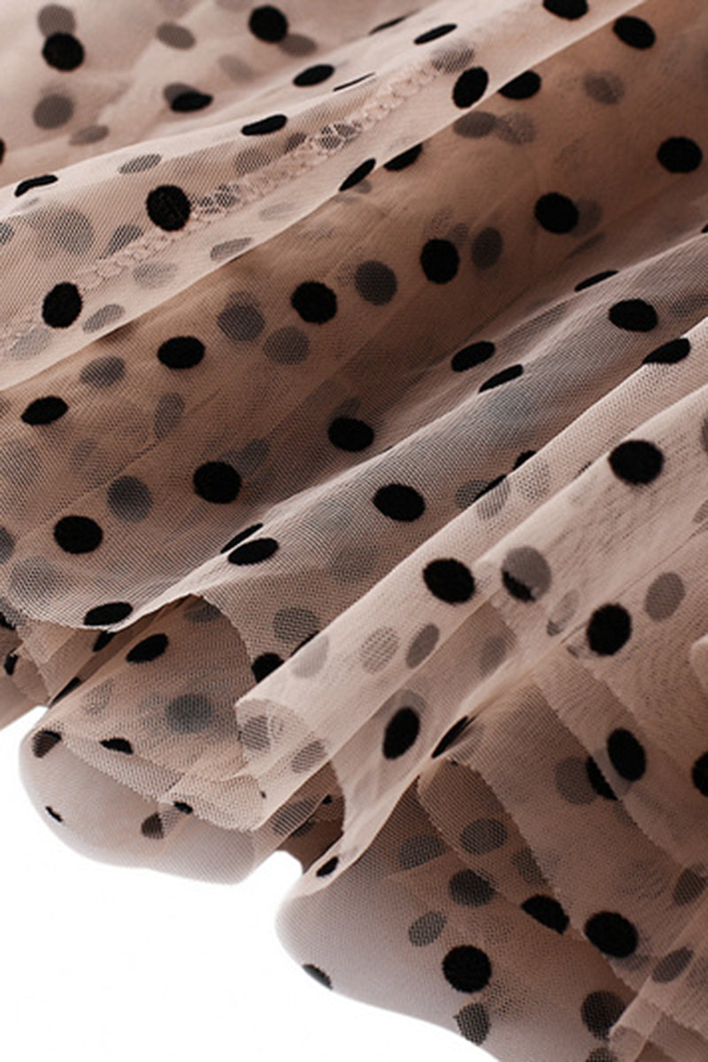Polka Dot Midi Skirt