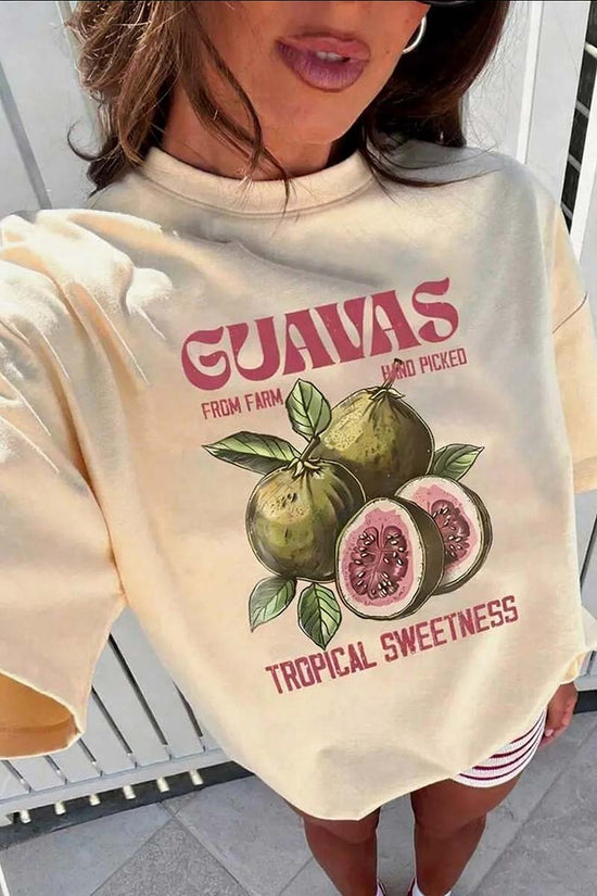 Tropical Fruit Graphic T-Shirt