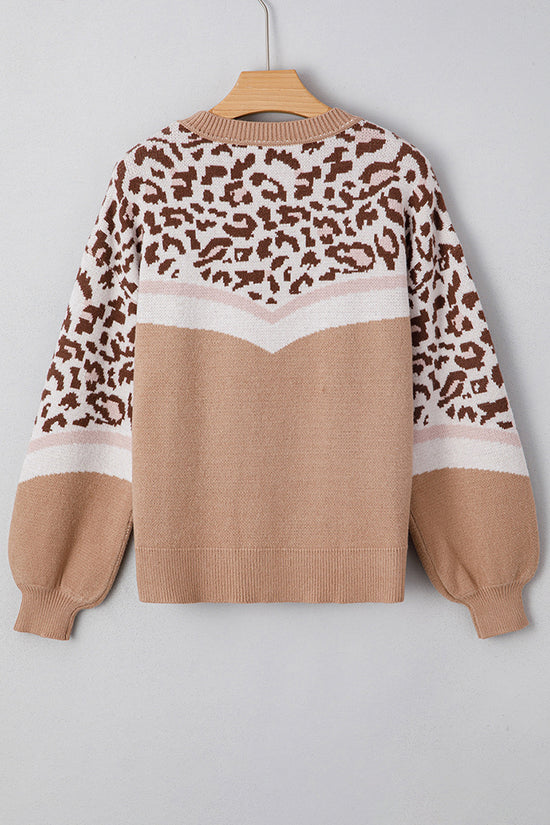 Animal Print Chevron Sweater