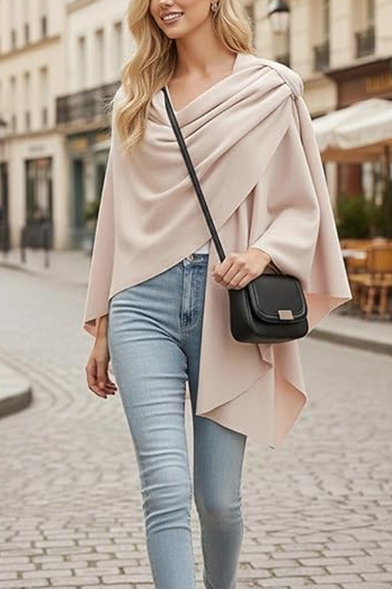 Elegant Draped Cardigan