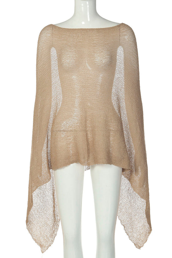 Flowing Sheer Knit Cover-Up