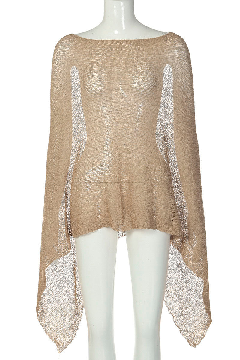 Flowing Sheer Knit Cover-Up
