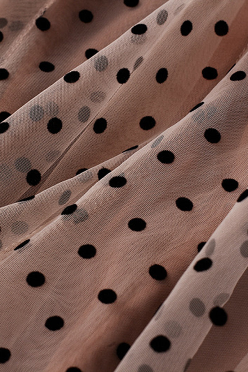 Polka Dot Midi Skirt