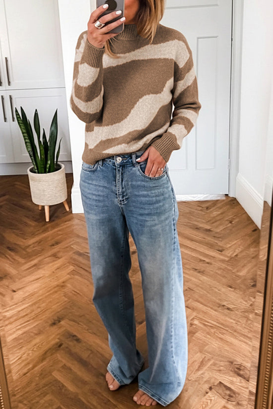Striped Crew Neck Sweater