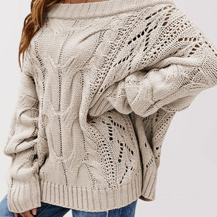 Off-Shoulder Oversized Knit Sweater