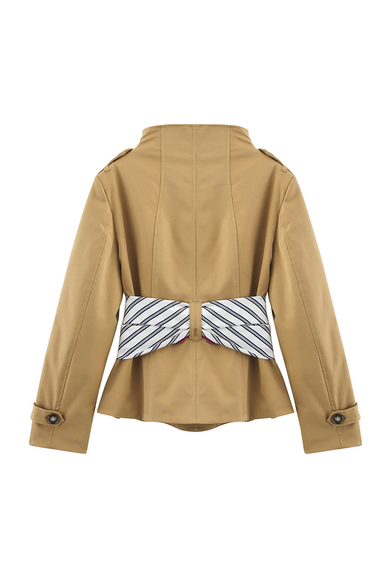 Double-Breasted Belted Jacket