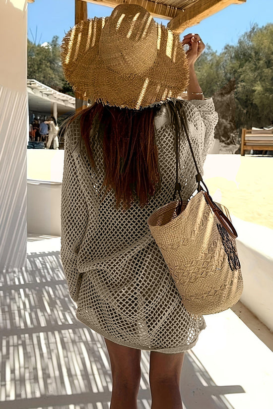 Mesh Knit Beach Cover-Up