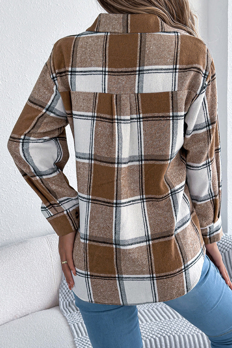 Checkered Button-Up Shacket